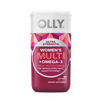 OLLY Ultra Strength Women's Multi + Omega-3 Softgels, Daily Vitamin, 60 Count EasyOptionXY LLC