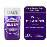 OLLY Ultra Strength Sleep Softgel, Melatonin Sleep Aid, Magnesium, L-Theanine, 60 Count EasyOptionXY LLC