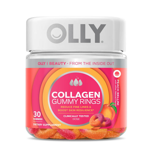 OLLY Collagen Gummy Rings Supplement, Supports Skin Elasticity, 2.5g Collagen, 30 Count EasyOptionXY LLC