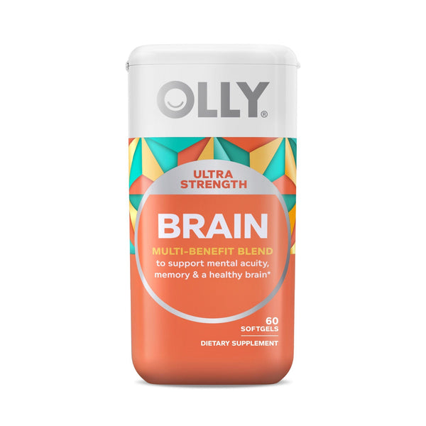 OLLY Ultra Strength Brain Softgels, Nootropic Supplement, 60 Count EasyOptionXY LLC