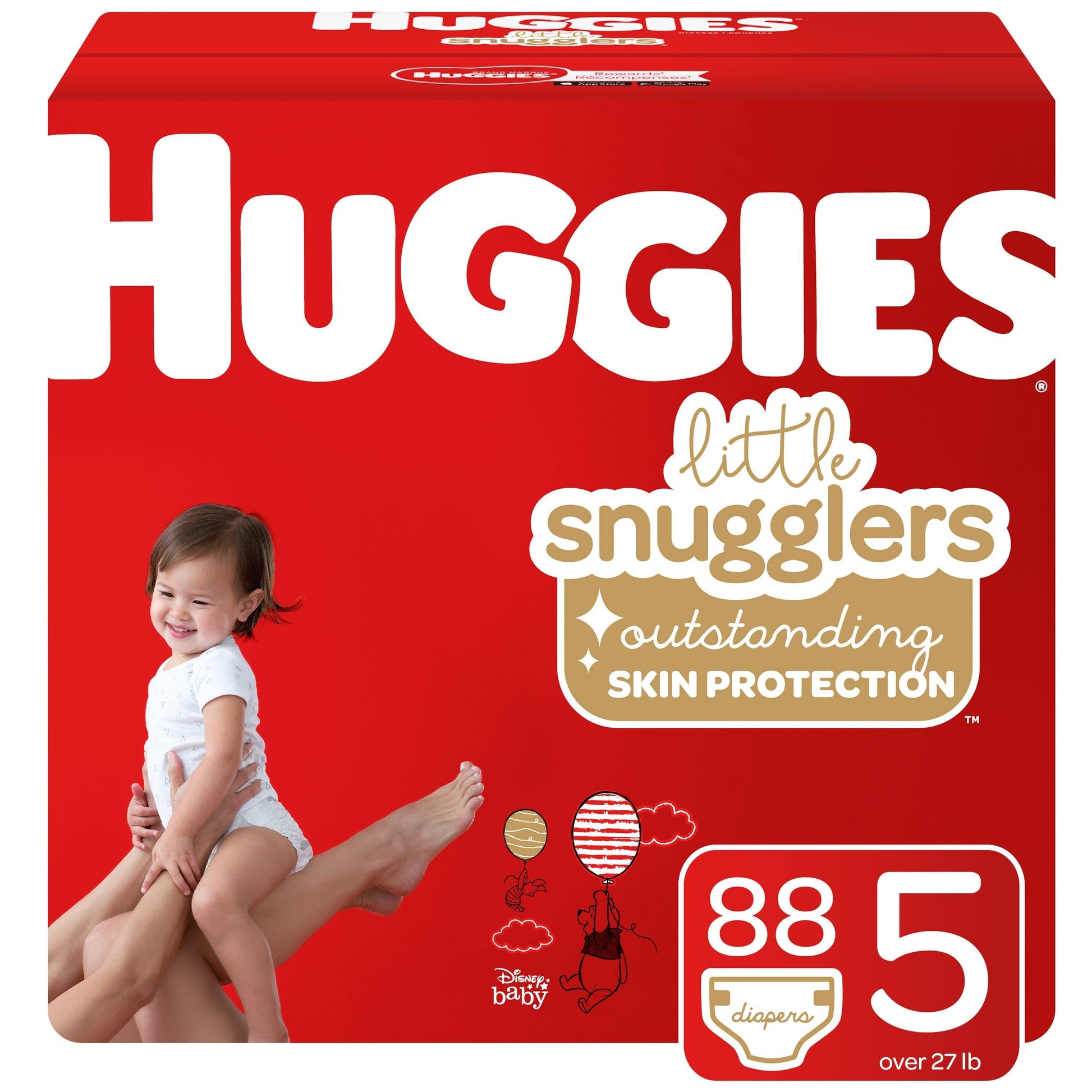 Huggies Little Snugglers Baby Diapers Size 5; Count 88 EasyOptionXY LLC