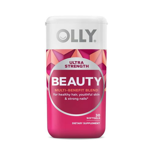 OLLY Ultra Strength Beauty Softgels, Healthy Hair, Skin and Nails, Supplement, 30 Count EasyOptionXY LLC