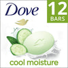 Dove Beauty Bar Cucumber & Green Tea More Moisturizing Than Bar Soap, 3.75 oz, 12 Bars EasyOptionXY LLC