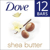 Dove Beauty Bar Gentle Skin Cleanser Shea Butter More Moisturizing Than Bar Soap, 3.75 oz, 12 Bars EasyOptionXY LLC