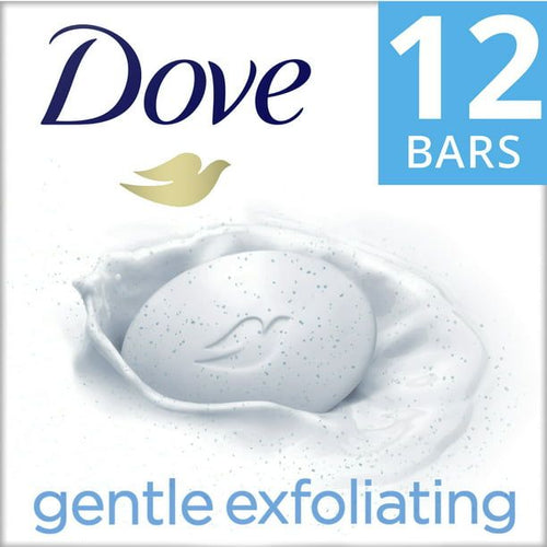 Dove Beauty Bar Gentle Exfoliating With Mild Cleanser, 3.75 oz, 12 Bars EasyOptionXY LLC