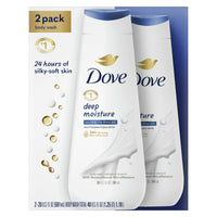 Dove Deep Moisture Nourishing Liquid Body Wash, 20 oz, 2 Count EasyOptionXY LLC