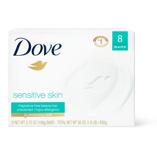 Dove Moisturizing Beauty Bar Sensitive Skin, 3.75 oz, 8 Bars EasyOptionXY LLC
