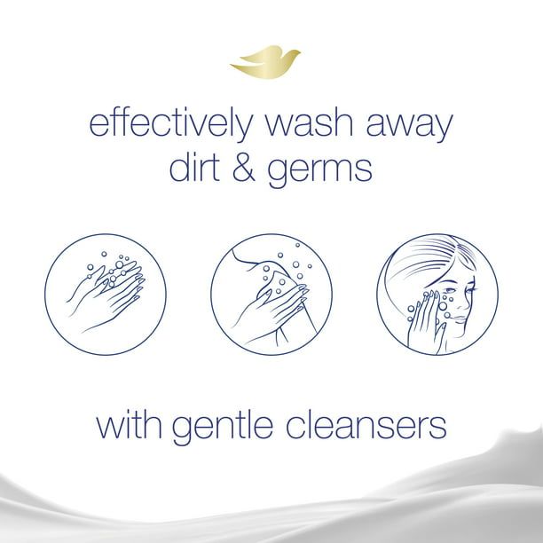 Dove Gentle Exfoliating With Renewing Exfoliants Beauty Bar, 3.75 oz, 8 Bars