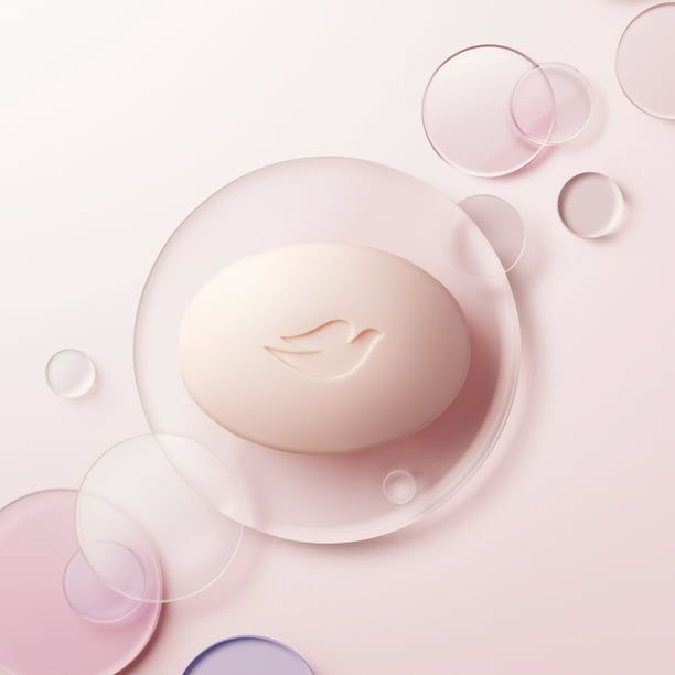 Dove Beauty Bar Gentle Skin Cleanser Pink More Moisturizing Than Bar Soap, 3.75 oz, 4 Bars
