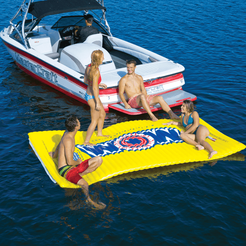 WOW Sports Floating Pool and Lake Water Walkway and Lounge - Yellow (12-2050) Jupiter Gear