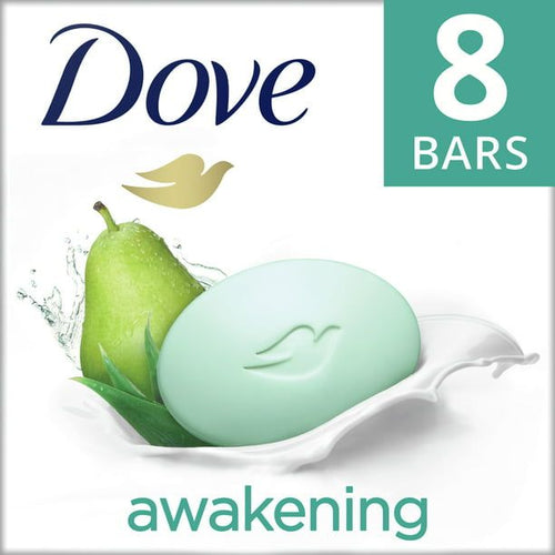 Dove Beauty Bar Gentle Skin Cleanser Awakening More Moisturizing Bar Soap, 3.75 oz, 8 Bars EasyOptionXY LLC