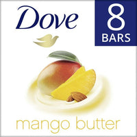 Dove Beauty Bar Mango Butter More Moisturizing Than Bar Soap, 3.75 oz, 8 Bars EasyOptionXY LLC