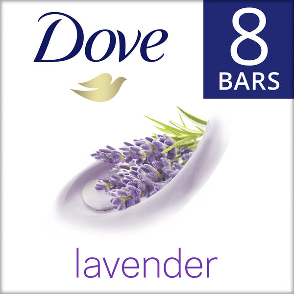 Dove Relaxing Lavender More Moisturizing Beauty Bar 3.75 oz, 8 Bars EasyOptionXY LLC