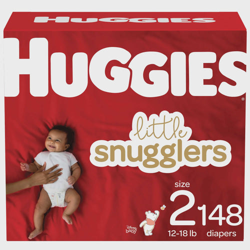 Huggies Little Snugglers Hypoallergenic and Latex-Free Diapers Size 2; Count 148 EasyOptionXY LLC