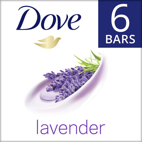 Dove Relaxing Lavender Beauty Bar 3.75 oz, 6 Bar EasyOptionXY LLC