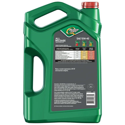 Quaker State All Mileage 10W-40 Motor Oil, 5 Quart EasyOptionXY LLC