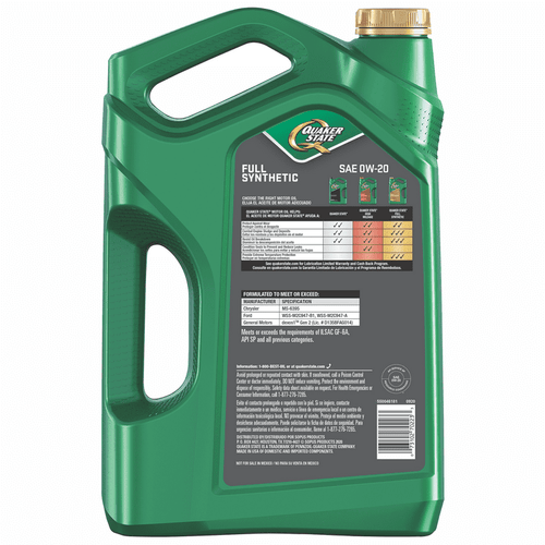Quaker State Full Synthetic 0W-20 Motor Oil, 5-Quart EasyOptionXY LLC