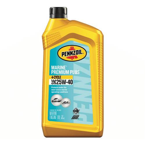 Pennzoil Marine Premium Plus Outboard 4-Cycle 25W-40 Engine Oil, 1 Quart EasyOptionXY LLC
