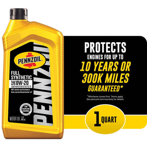 Pennzoil Full Synthetic 0W-20 Motor Oil, 1 Quart EasyOptionXY LLC