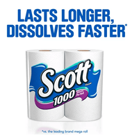 Scott 1,000 Toilet Paper, 12 Rolls, 1,000 Sheets per Roll EasyOptionXY LLC