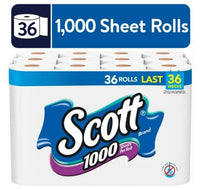 Scott 1,000 Toilet Paper, 36 Rolls, 1,000 Sheets per Roll EasyOptionXY LLC