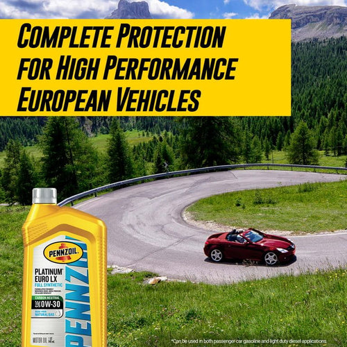 Pennzoil Platinum Euro LX 0W-30 Full Synthetic Motor Oil, 1 Quart EasyOptionXY LLC
