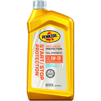 Pennzoil Start/Stop Protection Full Synthetic 0W-20 Motor Oil, 1 Quart EasyOptionXY LLC