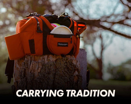 Revolution Carolina Team V3 Disc Golf Bag - Rust Gotta Go Gotta Throw