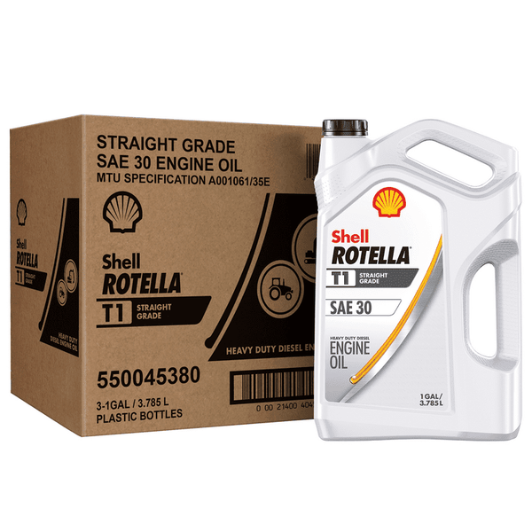 Shell Rotella T1 SAE 30 Conventional Heavy Duty Diesel Motor Oil, 1 Gallon, 3-Pack (API CF-2, CF) EasyOptionXY LLC