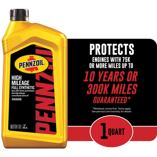 Pennzoil Full Synthetic High Mileage 0W-20 Motor Oil, 1 Quart EasyOptionXY LLC