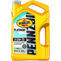 Pennzoil Platinum Full Synthetic 0W-20 Motor Oil, 5-Quart EasyOptionXY LLC