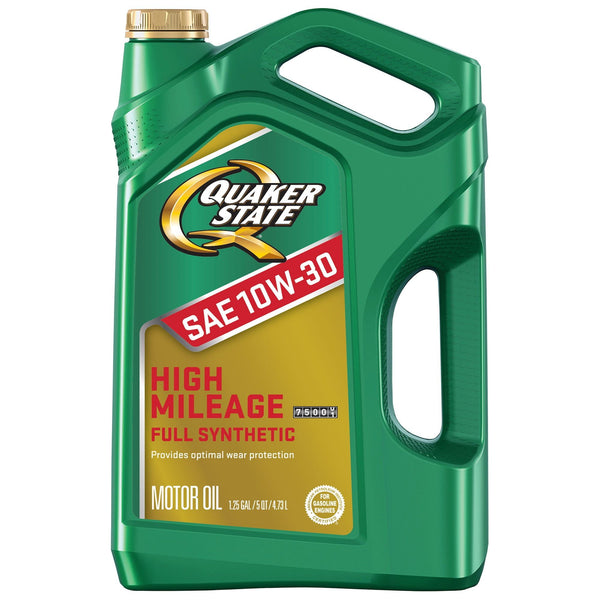Quaker State Full Synthetic High Mileage 10W-30 Motor Oil, 5 Quart EasyOptionXY LLC
