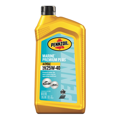 Pennzoil Marine Premium Plus Outboard 4-Cycle 25W-40 Engine Oil, 1 Quart EasyOptionXY LLC