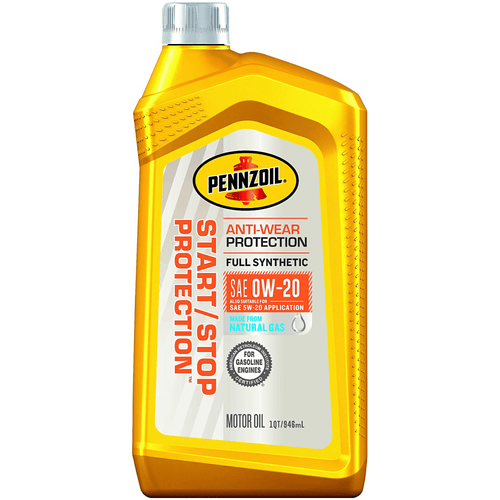 Pennzoil Start/Stop Protection Full Synthetic 0W-20 Motor Oil, 1 Quart EasyOptionXY LLC