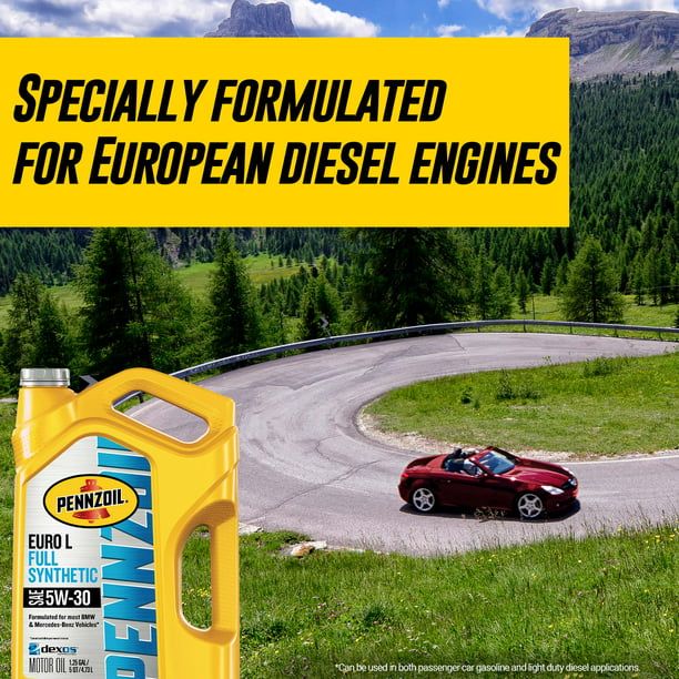 Pennzoil Platinum Euro L Full Synthetic 5W-30 Motor Oil, 5 Quart EasyOptionXY LLC