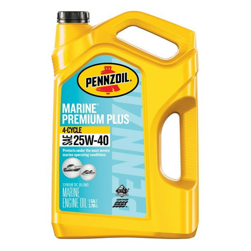 Pennzoil Marine Premium Plus Outboard 4-Cycle 25W-40 Engine Oil, 1 Gallon EasyOptionXY LLC