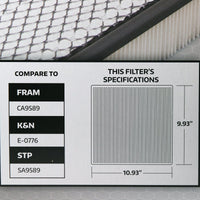 Super Tech 1110 Engine Air Filter, Replacement Filter for Dodge Truck EasyOptionXY LLC