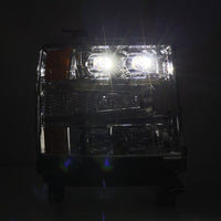 AlphaRex 16-18 Chevrolet Silverado 1500 NOVA-Series LED Projector Headlights Chrome OffRoadUSA.com