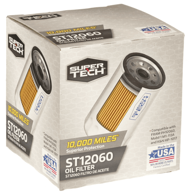 SuperTech ST12060, 10K mile Replacement Oil Filter for Buick, Cadillac, Chevrolet, and GMC EasyOptionXY LLC
