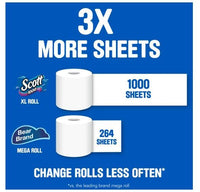 Scott 1,000 Toilet Paper, 36 Rolls, 1,000 Sheets per Roll EasyOptionXY LLC
