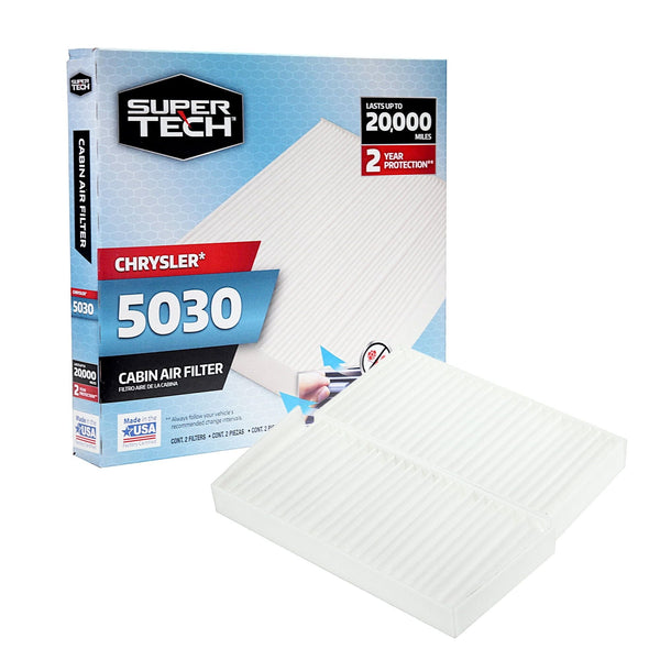 SuperTech Cabin Air Filter 5030, Replacement Air/Dust Filter for Chrysler EasyOptionXY LLC