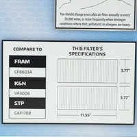 SuperTech Cabin Air Filter 5765, Replacement Air/Dust Filter for Honda EasyOptionXY LLC