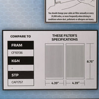 SuperTech Cabin Air Filter 5540, Replacement Air/Dust Filter for GM EasyOptionXY LLC
