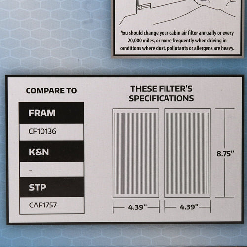 SuperTech Cabin Air Filter 5540, Replacement Air/Dust Filter for GM EasyOptionXY LLC