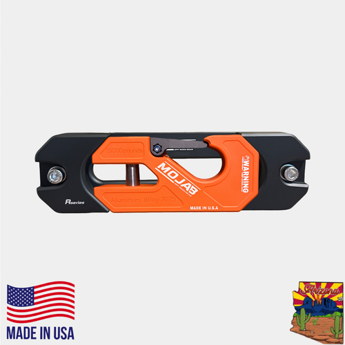 Aluminum Recessed Winch Shackle with Fairlead Kit, closed latch (LIFE TIME WARRANTY*) MOJAB OFFROAD