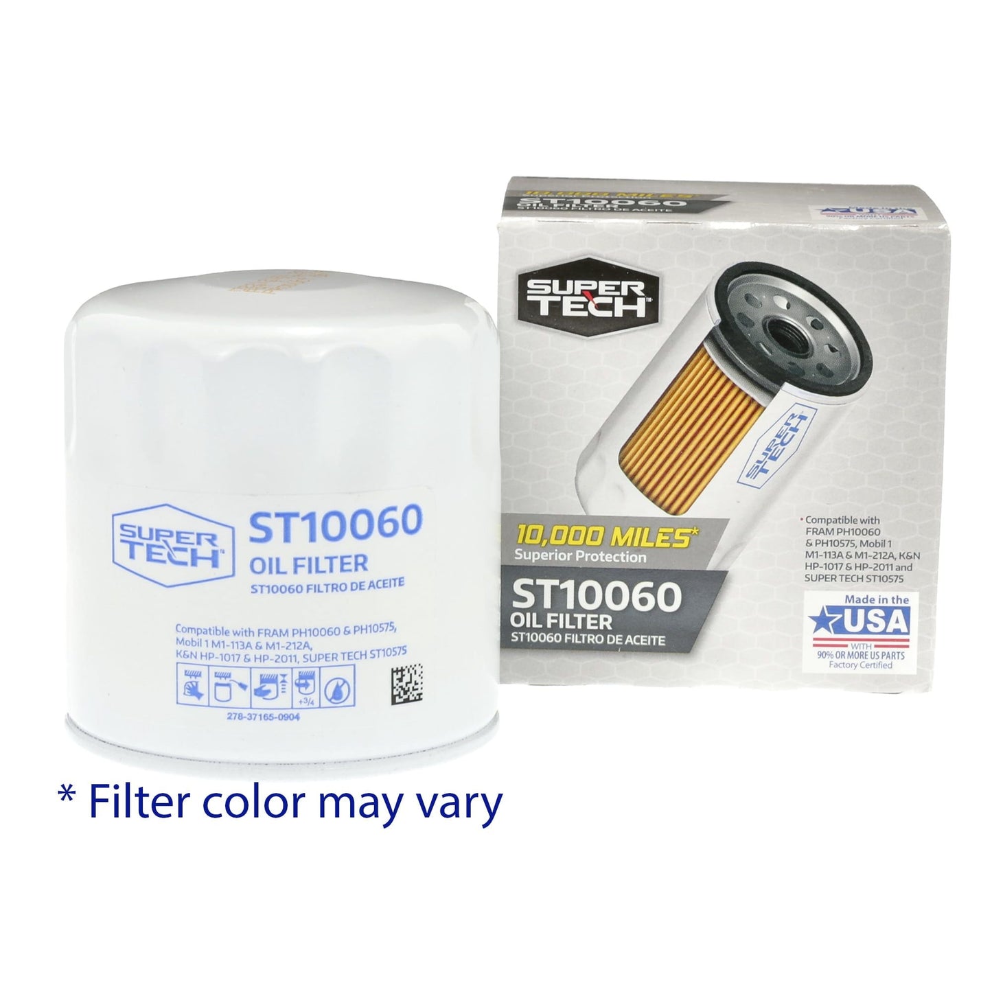 SuperTech ST10060 10K mile Oil Filter Fits Buick Cadillac Chevrolet GMC Chrysler Dodge and Jeep Vehicles EasyOptionXY LLC