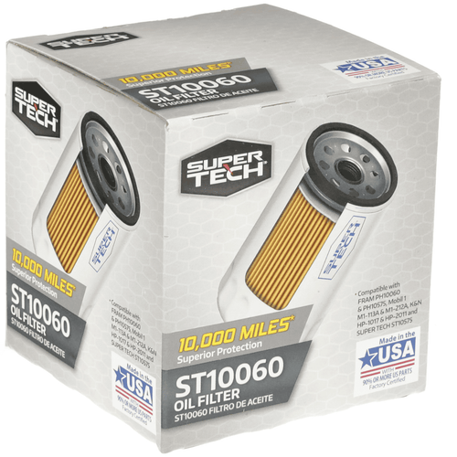 SuperTech ST10060 10K mile Oil Filter Fits Buick Cadillac Chevrolet GMC Chrysler Dodge and Jeep Vehicles EasyOptionXY LLC