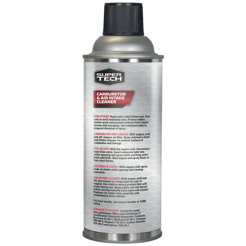 Super Tech VOC-Compliant Carb and Air Intake Cleaner 12.5 oz EasyOptionXY LLC