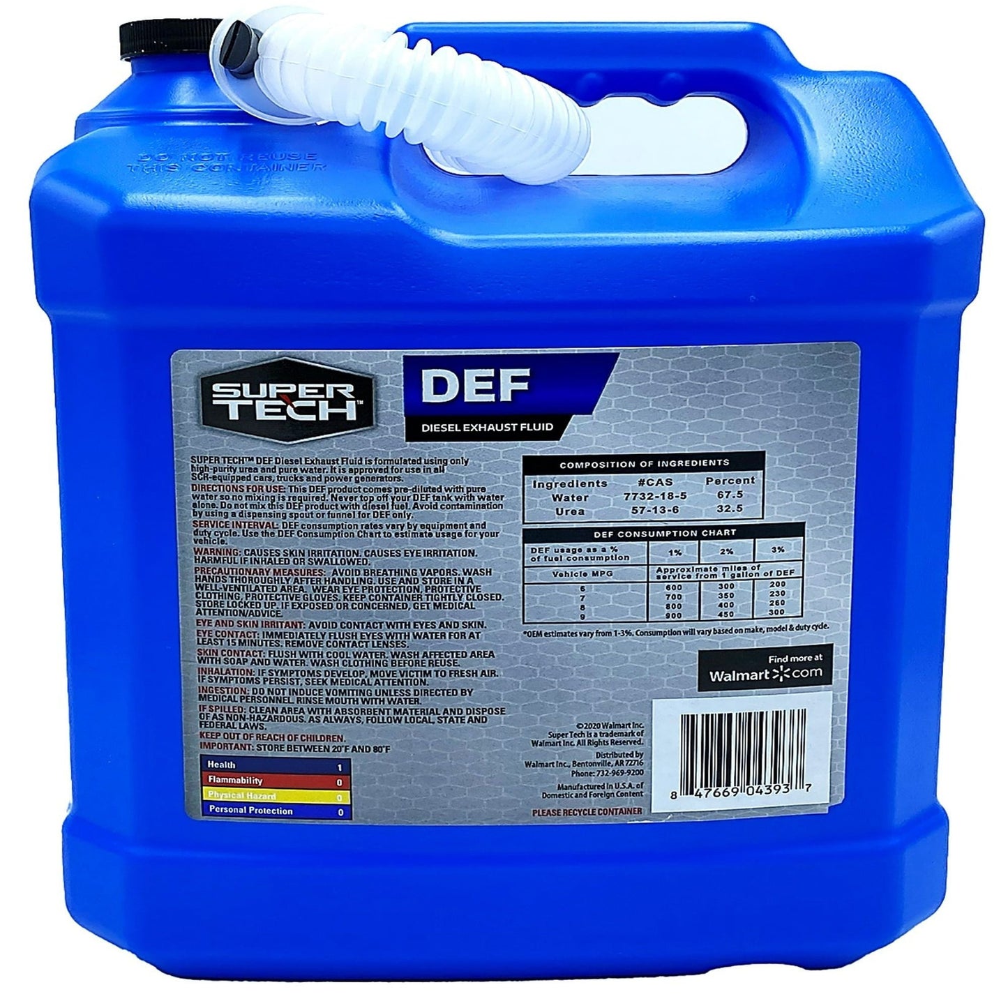 Super Tech DEF Diesel Exhaust Fluid 2.5 Gallon EasyOptionXY LLC
