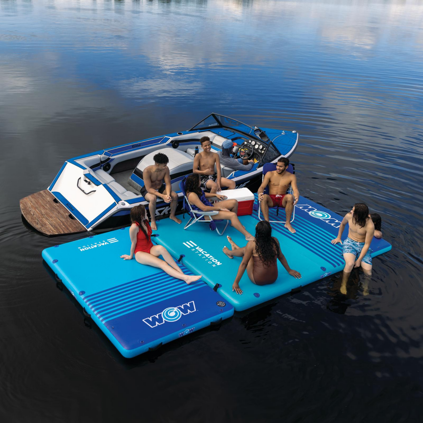 WOW Sports 10'x8'x6" Drop Stitch Vacation Station Dock
